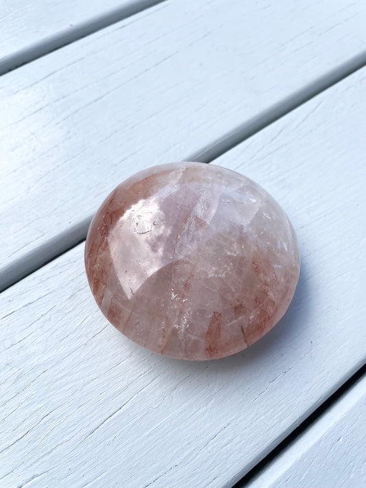 Fire Quartz Palm Stone