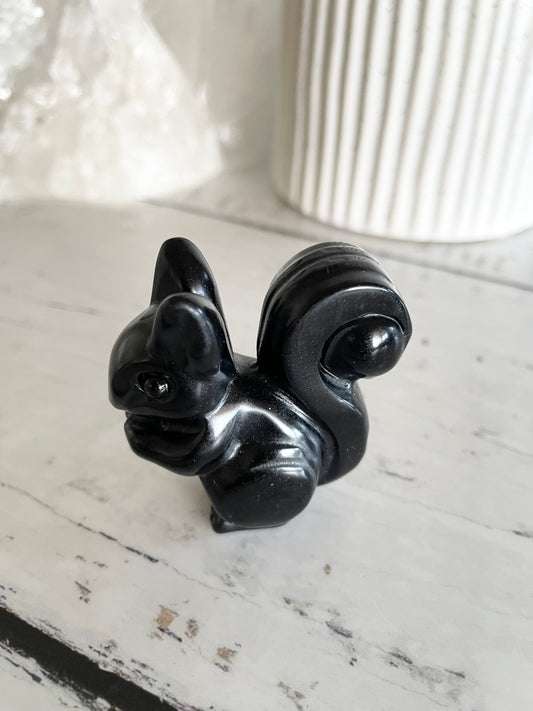 Black Obsidian Squirrel