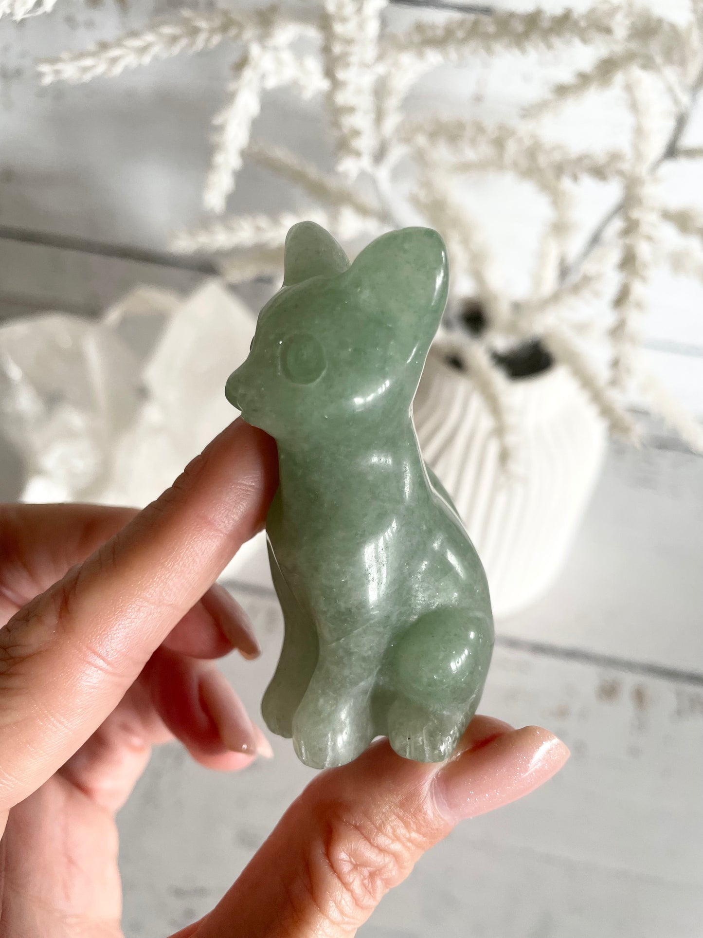 Cat - Green Aventurine