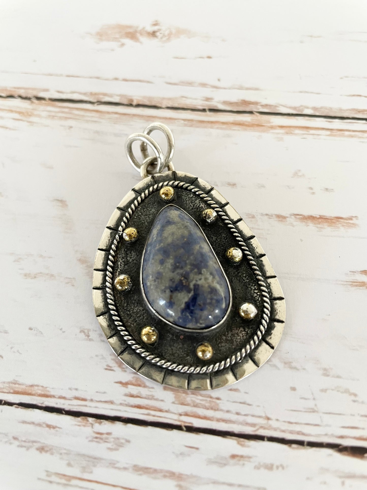 Sodalite Studded pendant