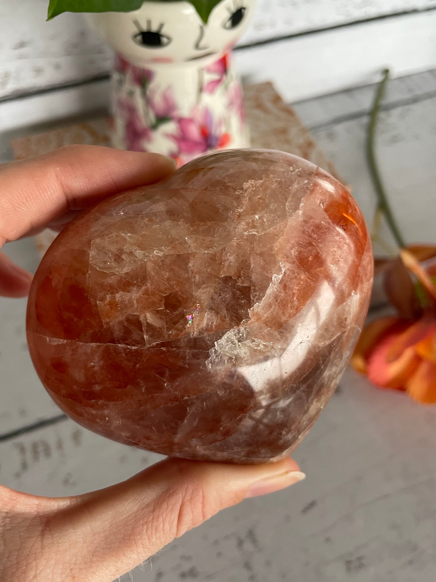 Fire Quartz Heart