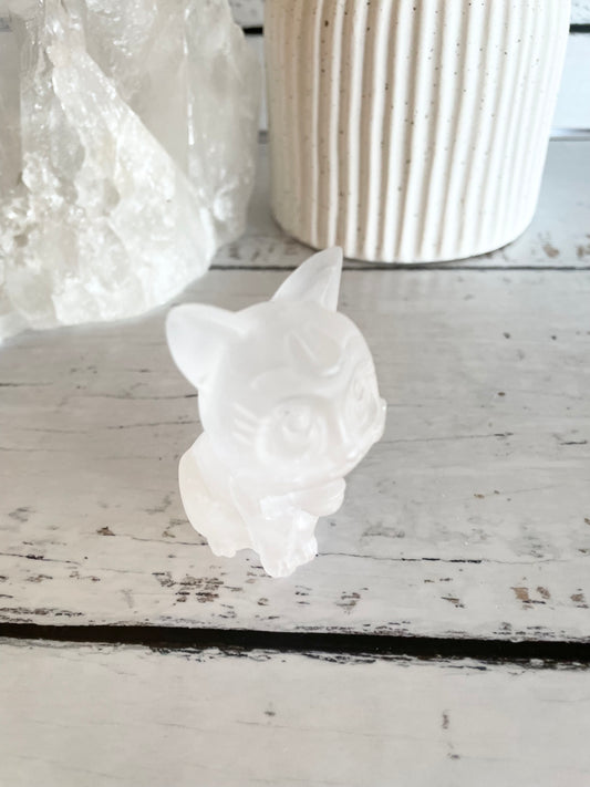 Luna Cat - Clear Quartz