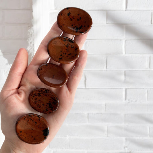 Mahogany Obsidian Thumb/Worry Stone ~ intuitively chosen