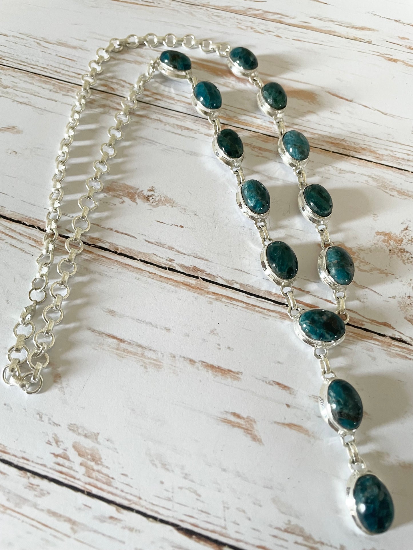Apatite Lariat Necklace