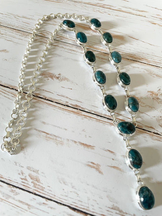 Apatite Lariat Necklace