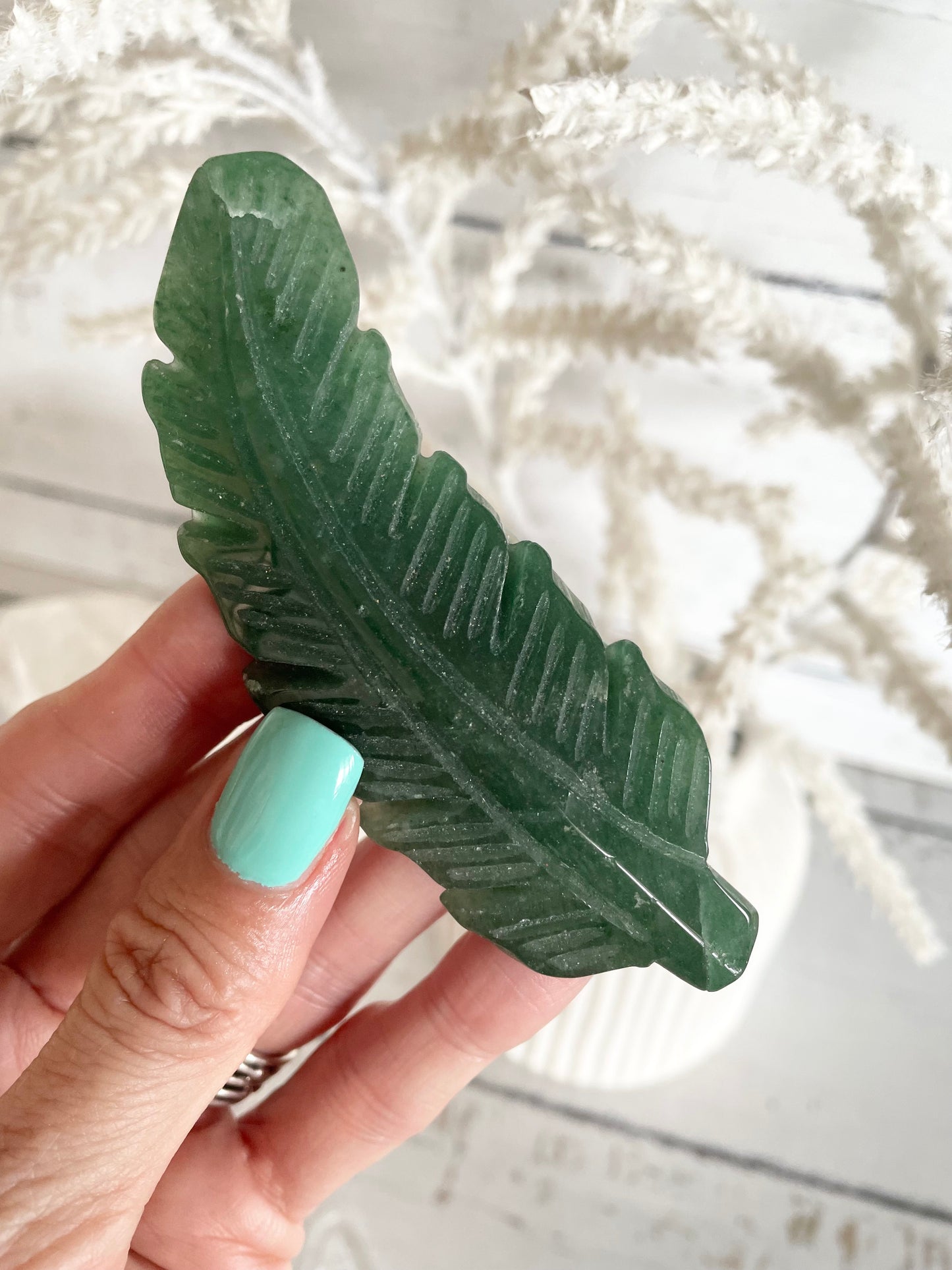 Green Aventurine feather