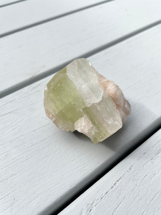 Green Apopyhllite Stilbite Cluster