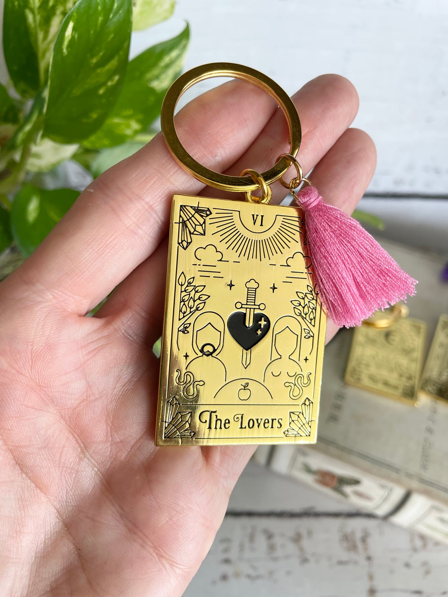 Tarot Keyring ~ The lovers