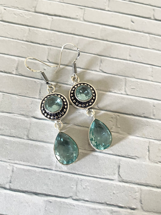 Blue Topaz Dangles
