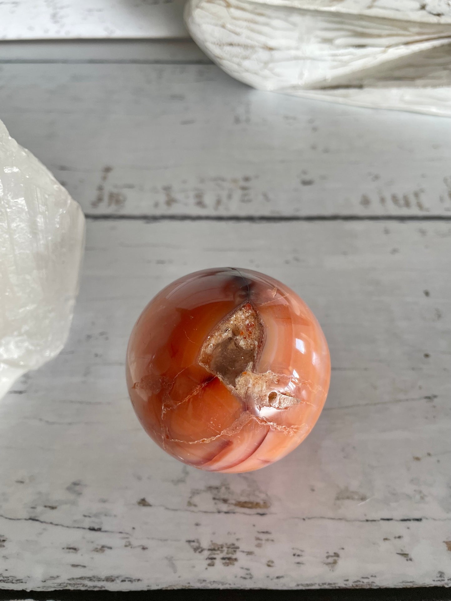 Carnelian Sphere Includes Holder