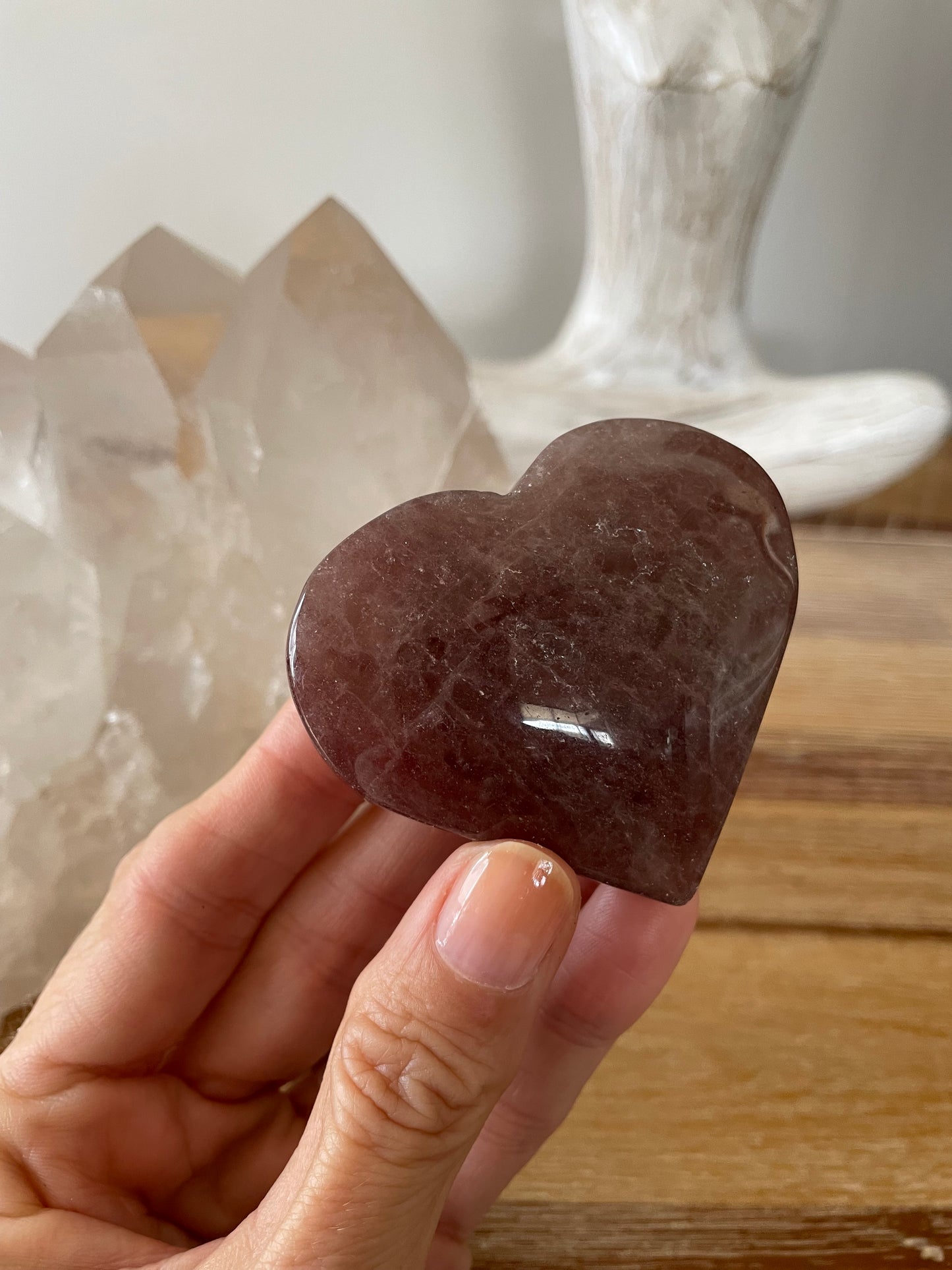 Strawberry Quartz Heart