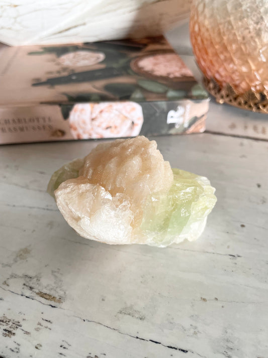 Green Apopyhllite Stilbite Cluster
