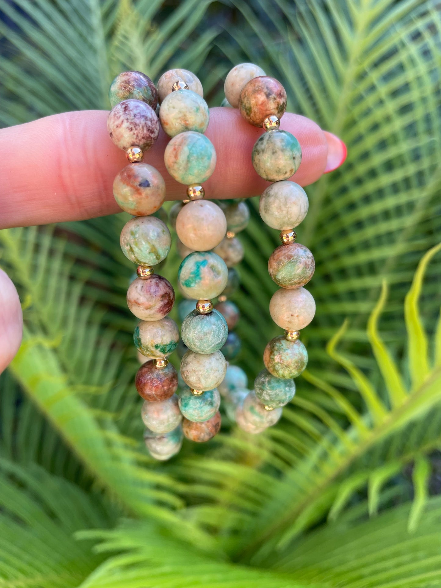 Peruvian Turquoise/Gold Healing Bracelet