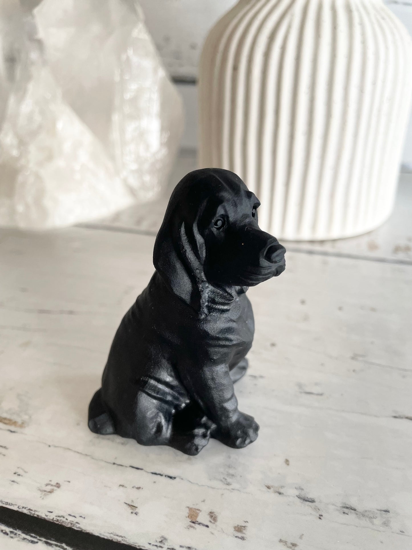 Black Obsidian Dog ~ (tail wagger)