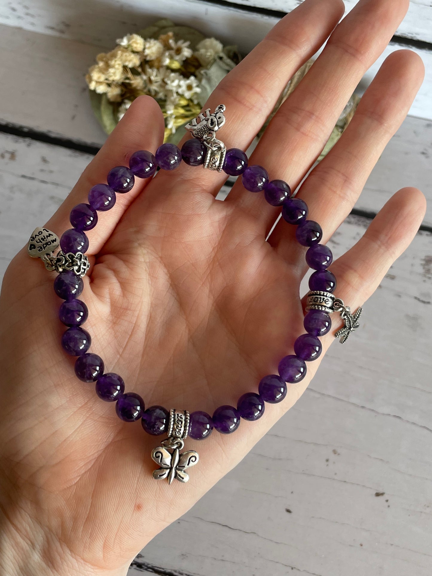 Amethyst Healing Anklet ~ Vision ©️