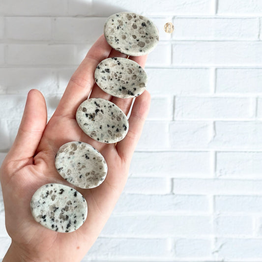 Kiwi Jasper Thumb/Worry Stone ~ intuitively chosen