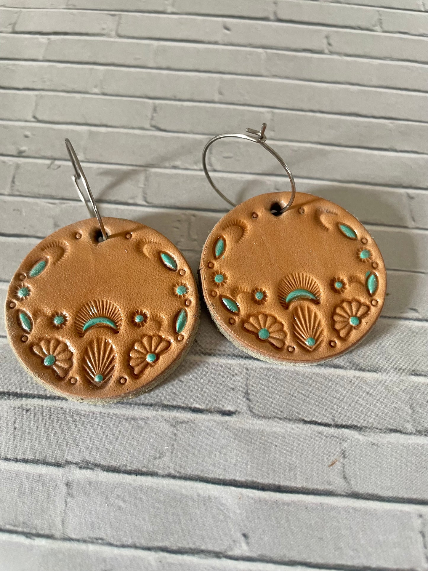 Artisan Leather Earrings