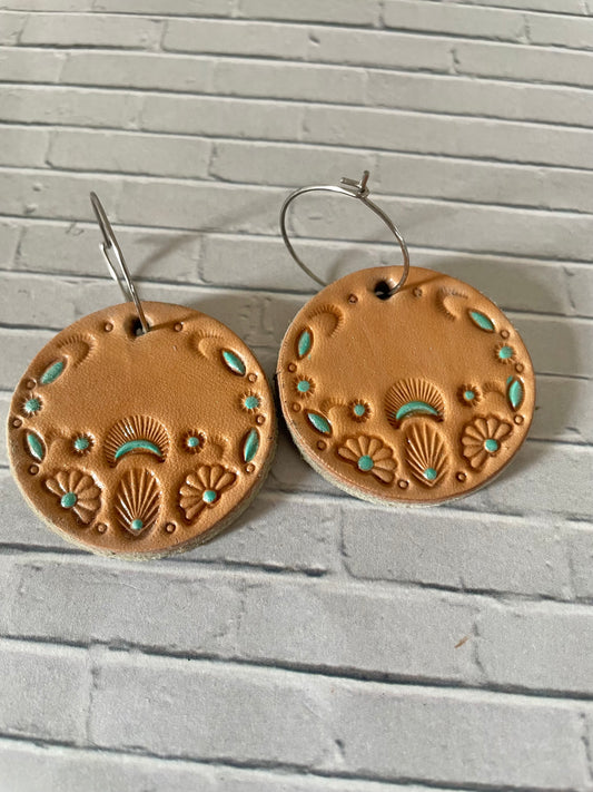 Artisan Leather Earrings