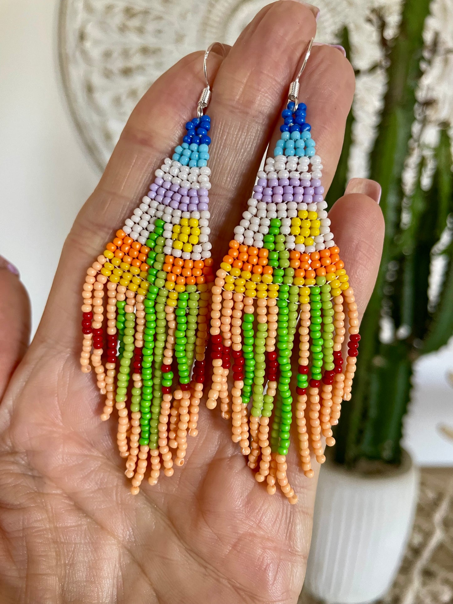 Cherokee Spirit - Seed  bead dangles 6