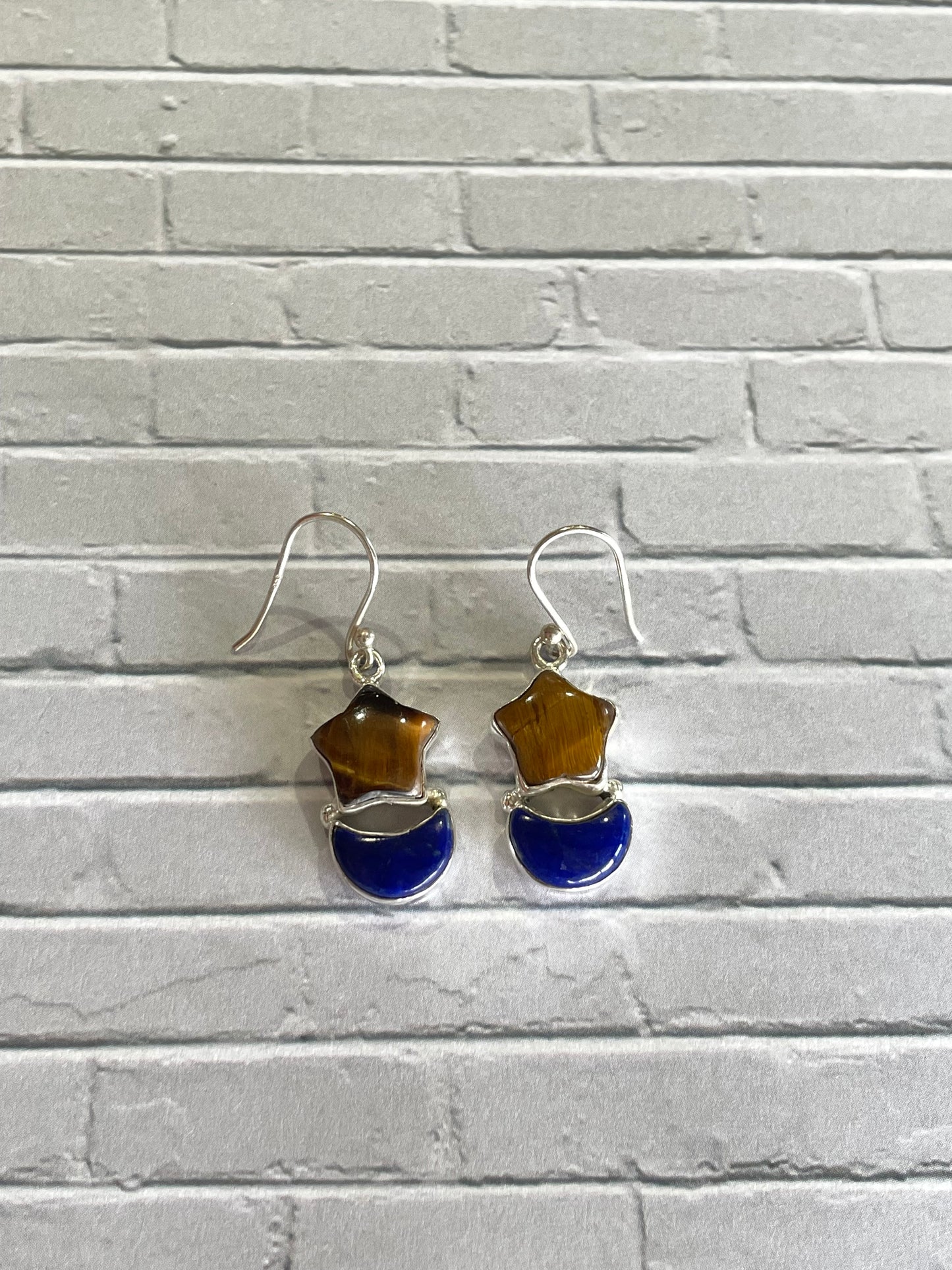 Tigers Eye & Lapis Lazuli Dangles