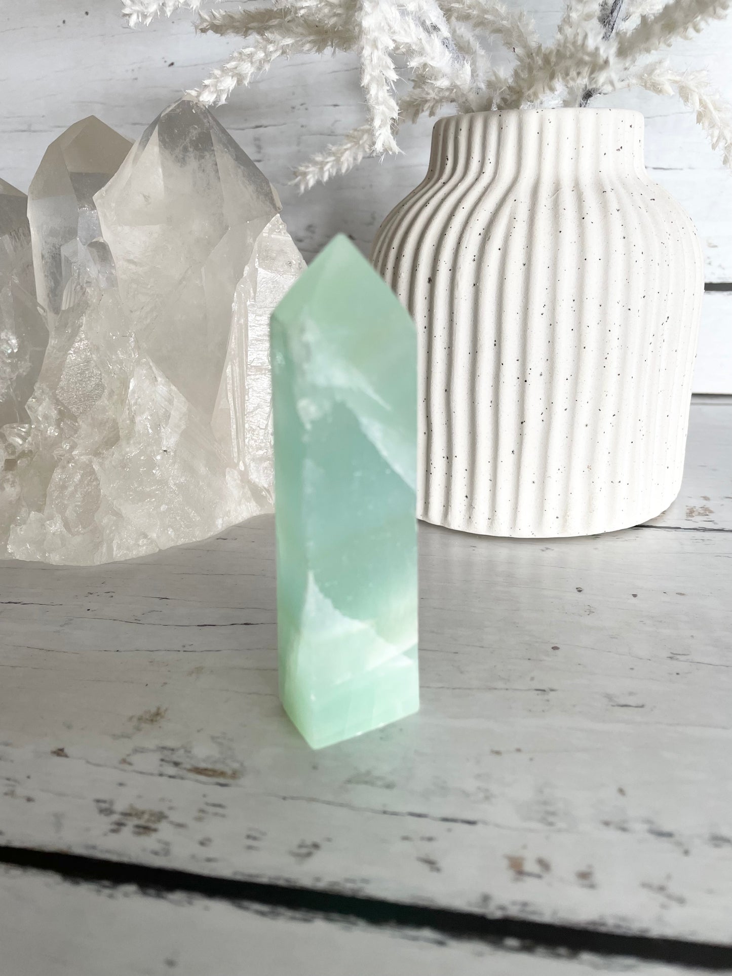 Pistachio Calcite Obelisk