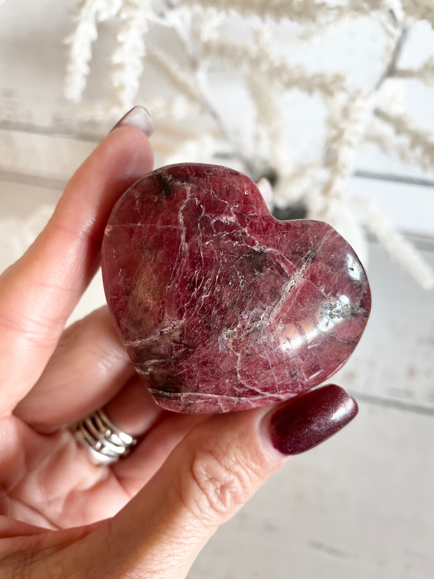 Rhodonite Heart