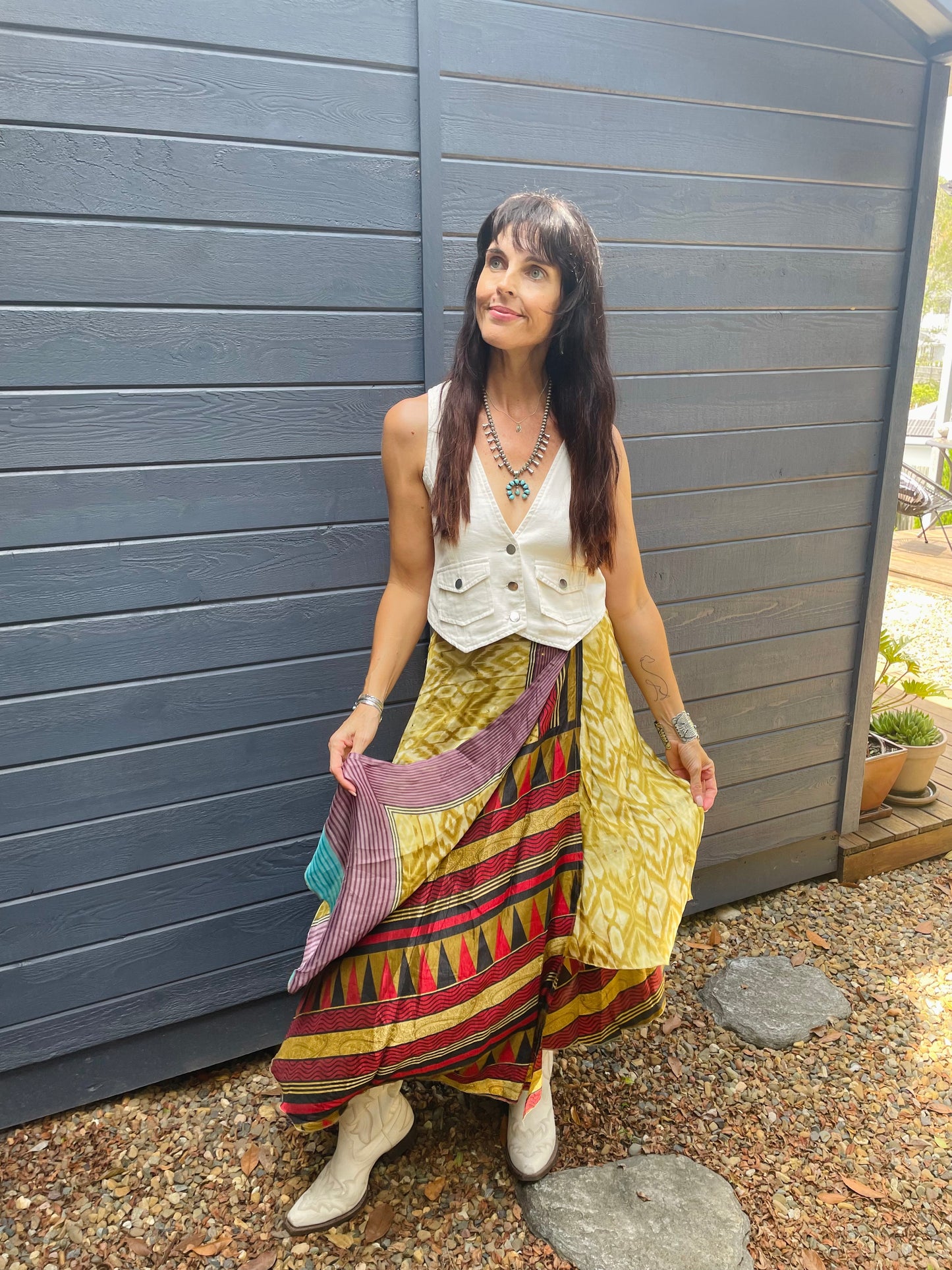 Upcycled Sari Skirt 33