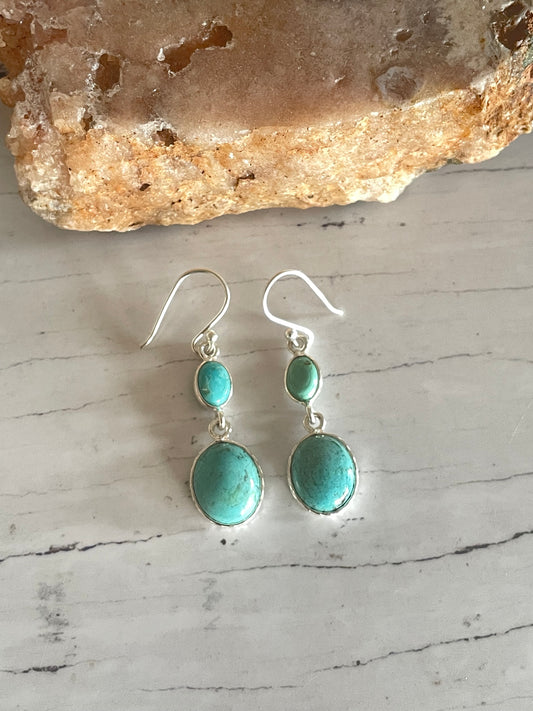 Blue Kingman Turquoise Dangles