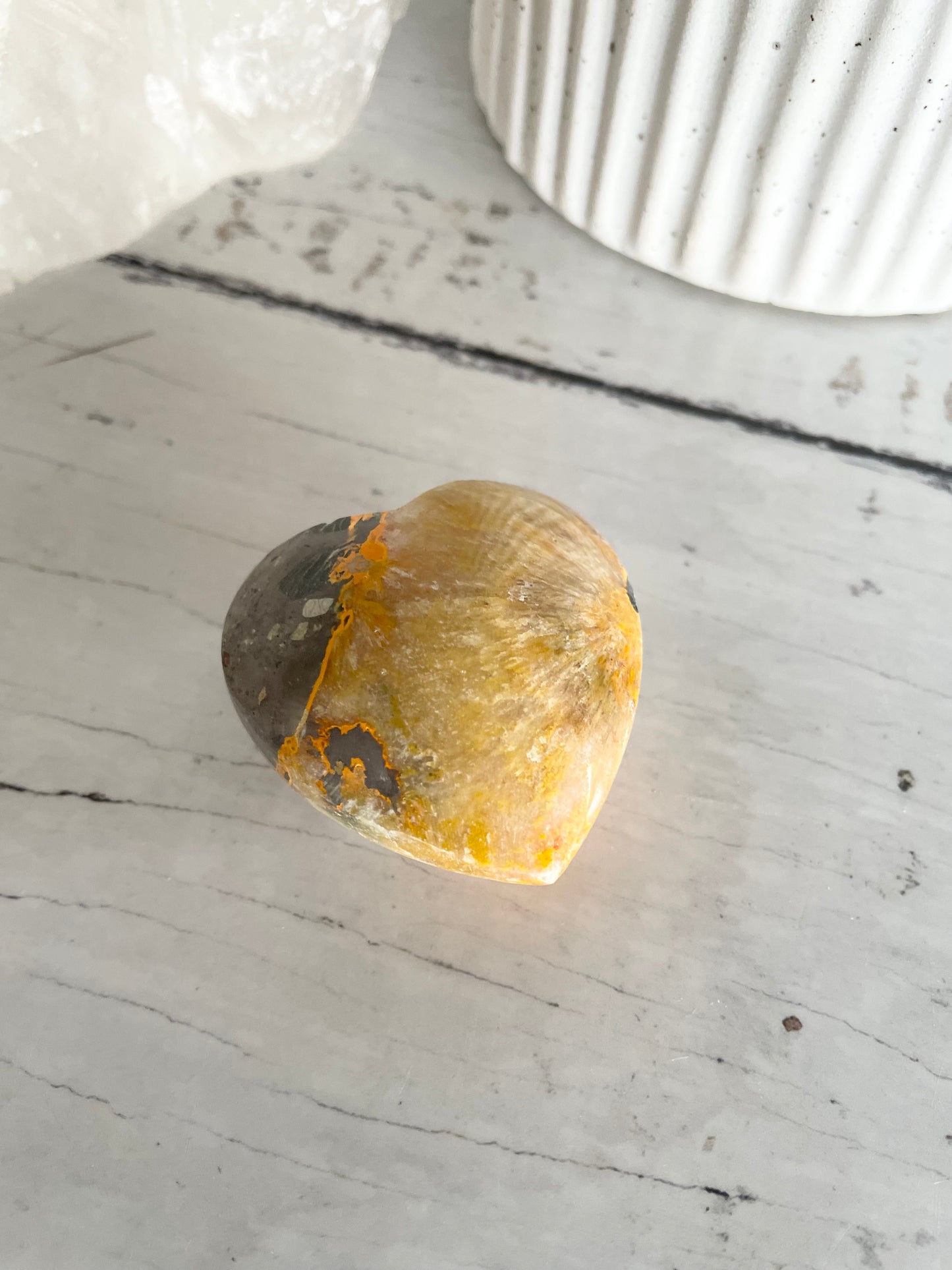 Bumble Bee Jasper Heart