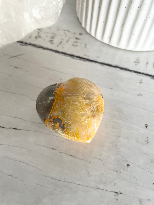Bumble Bee Jasper Heart