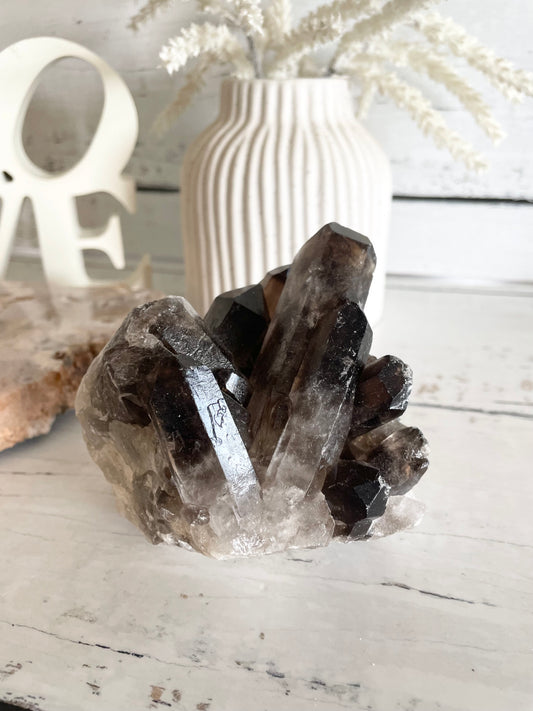 Smoky Quartz Cluster