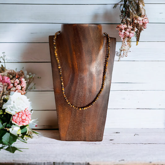 Tigers Eye Prosperity ~ Faceted  Necklace