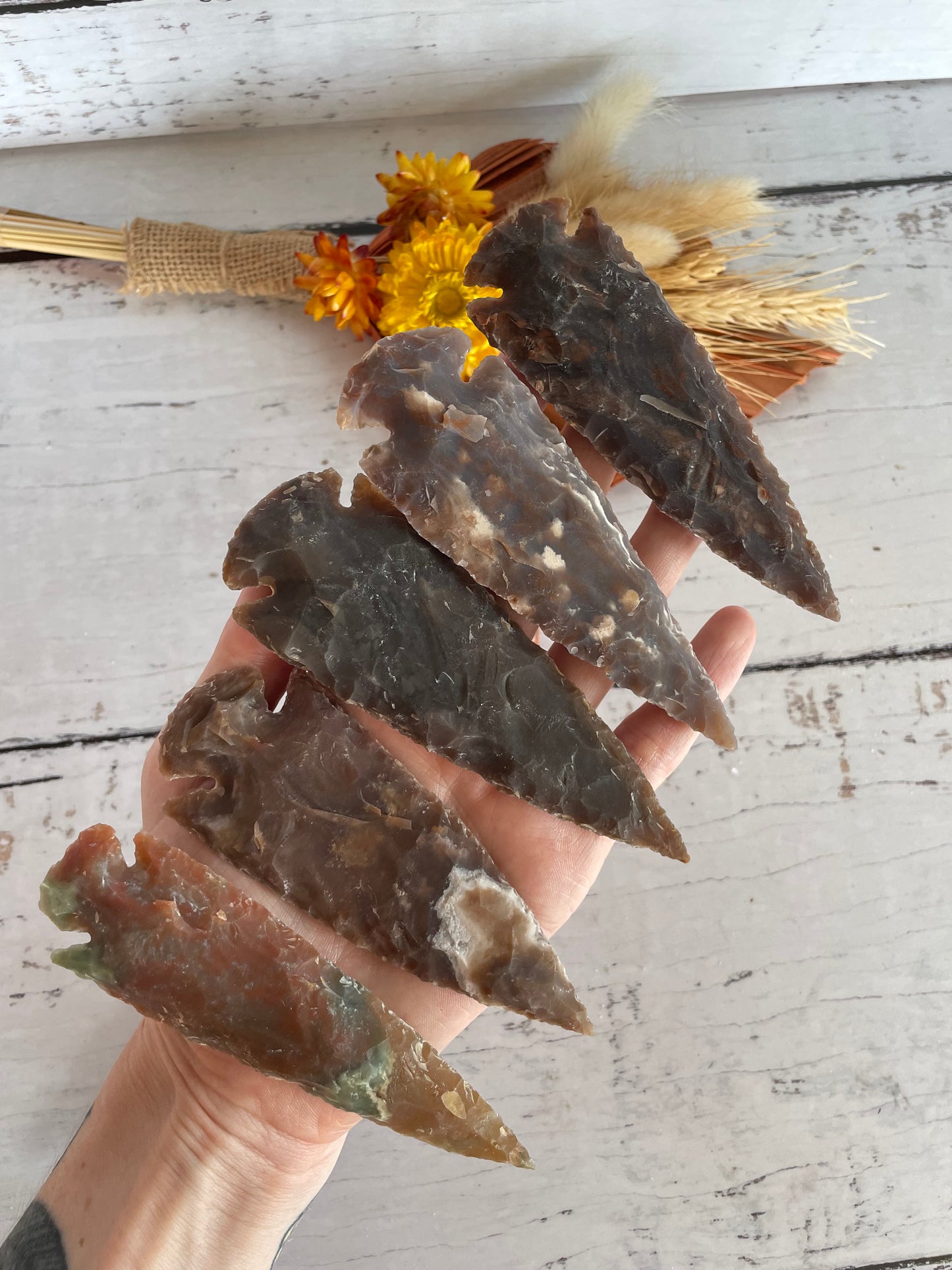 INTUITIVELY CHOSEN ~ Agate Arrowheads