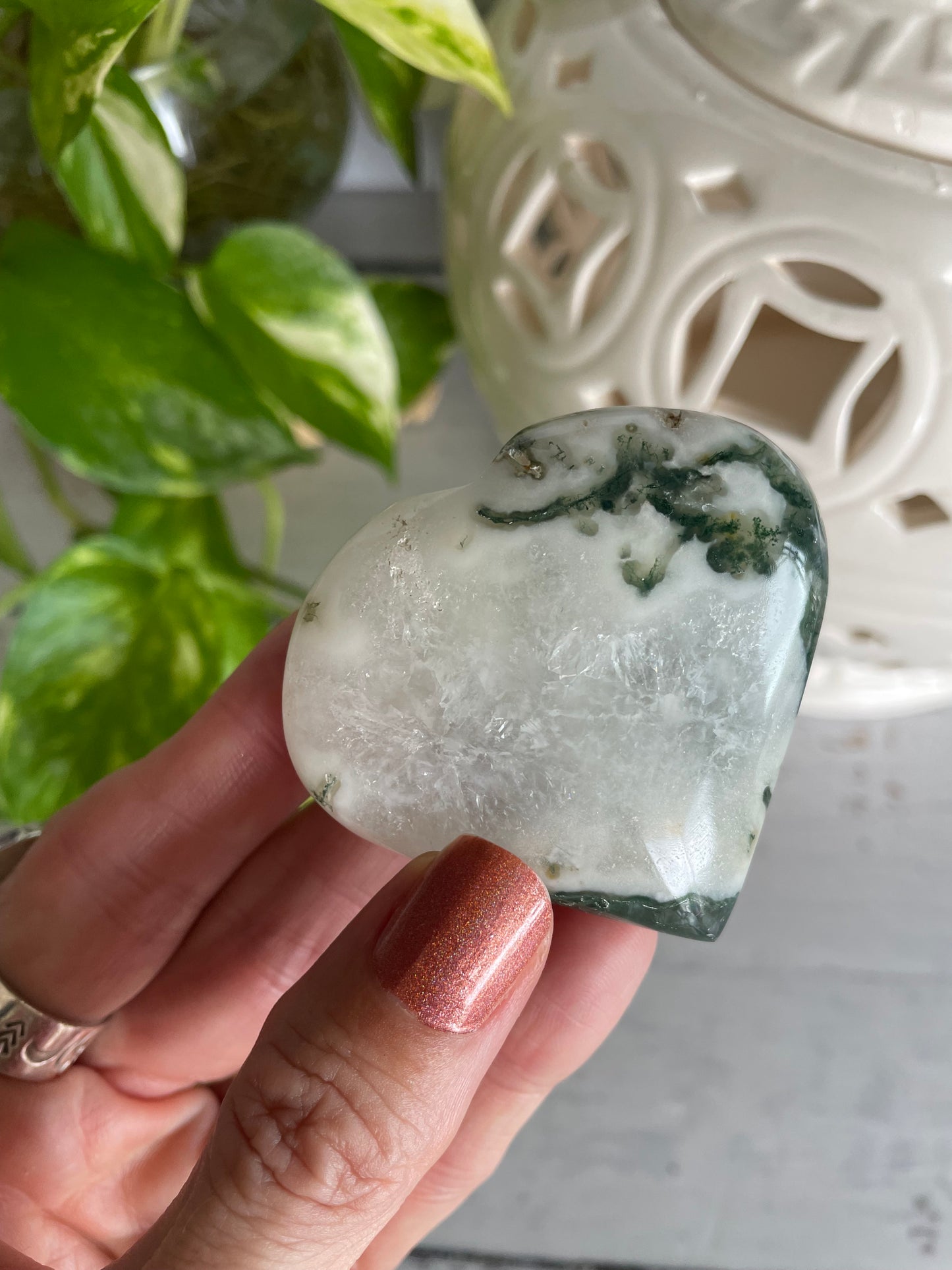 Tree Agate Heart