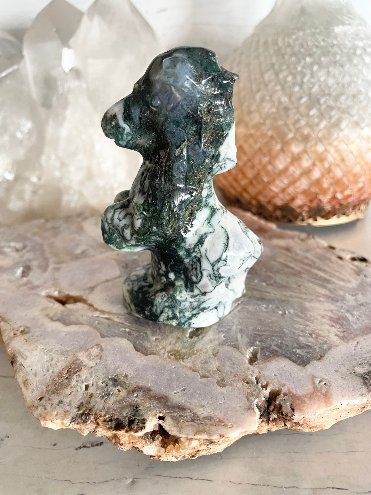 Moss Agate Horse