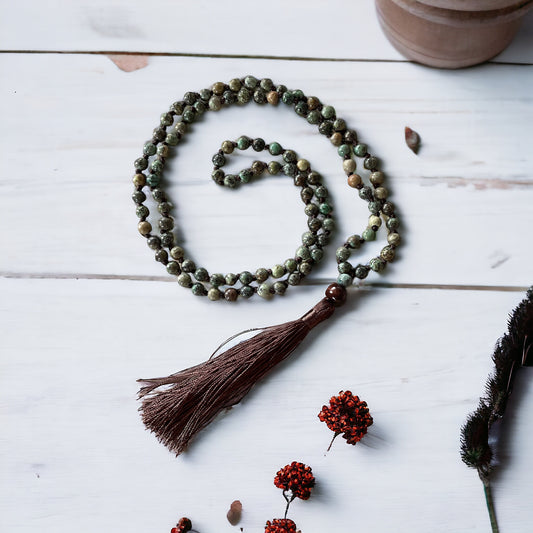 African Turquoise ~ Mala/Prayer Beads