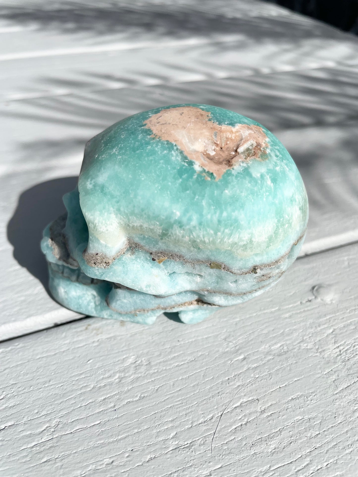 Hemimorphite Skull