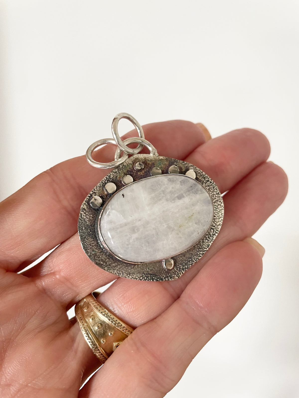 Rainbow Moonstone Pendant