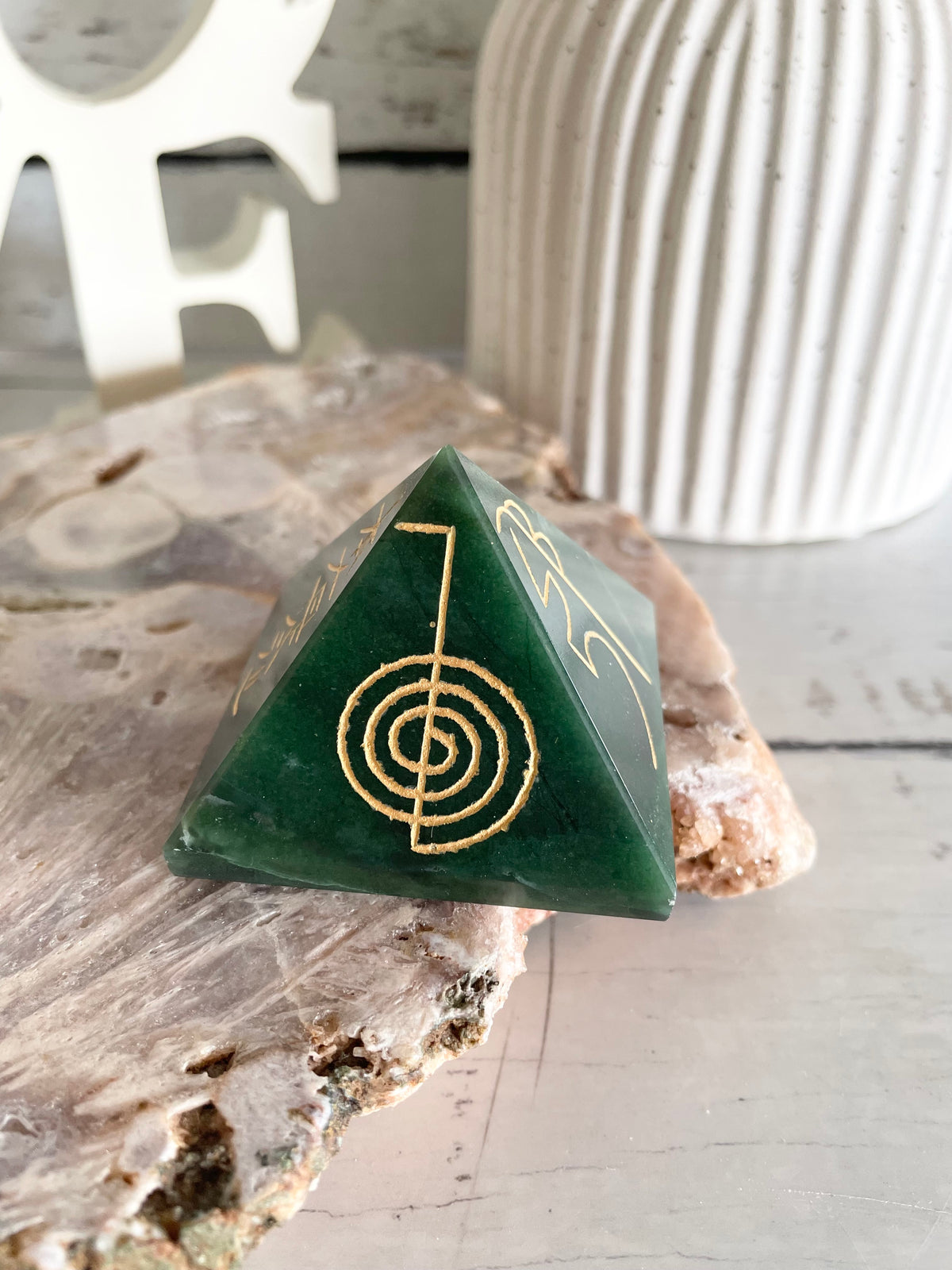 Bloodstone Reiki Pyramid