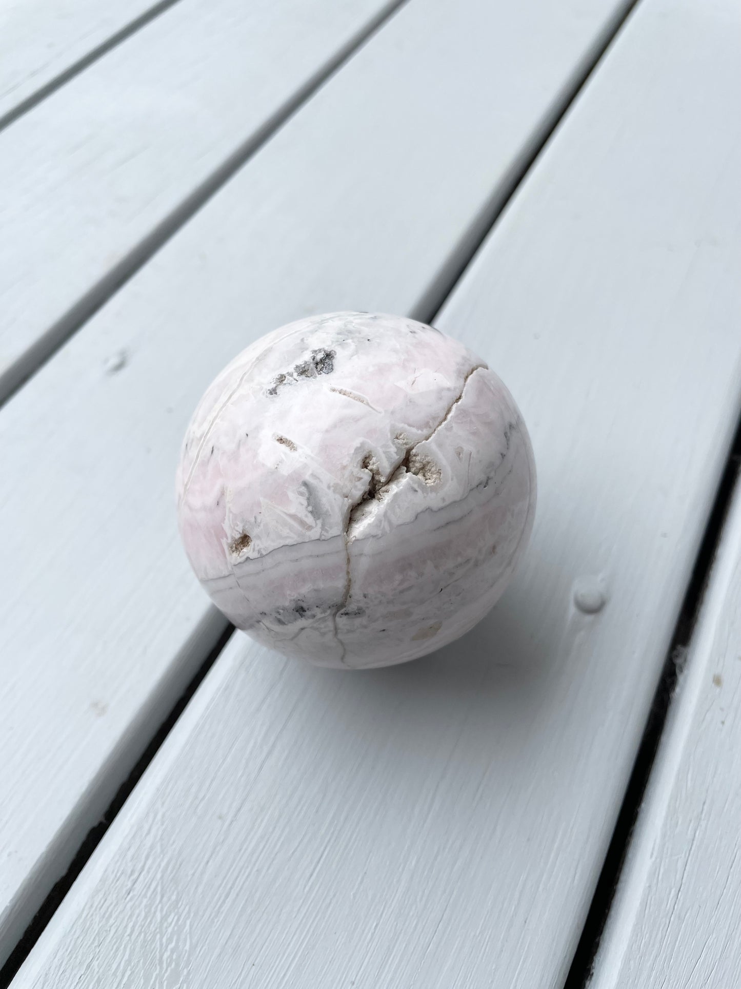 Pink Opal Sphere with holder