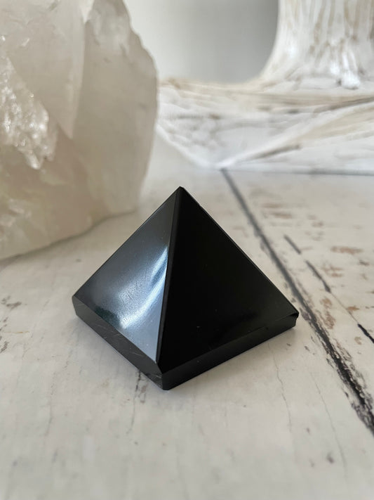 Black Obsidian Pyramid