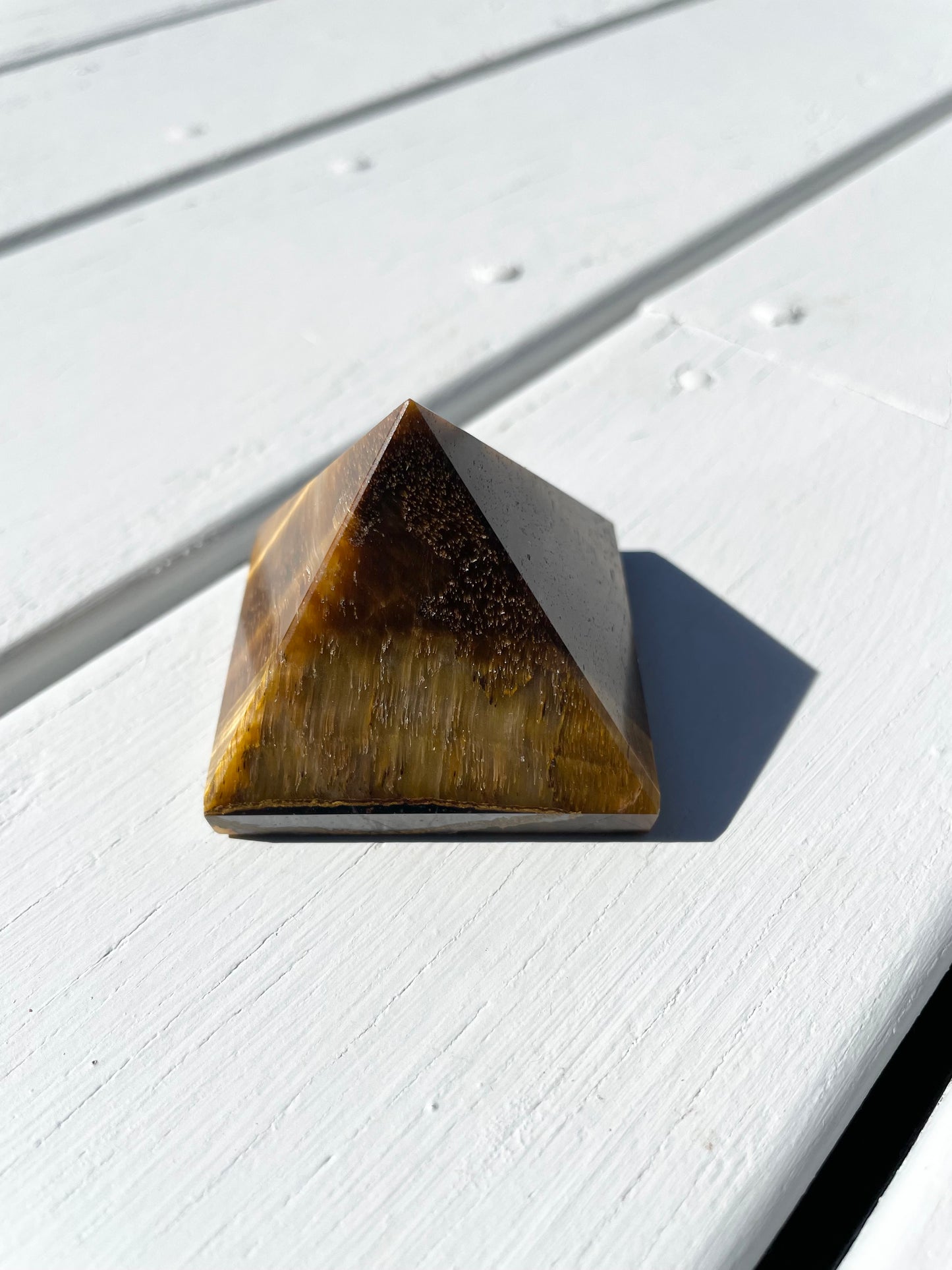 Tigers Eye Pyramid