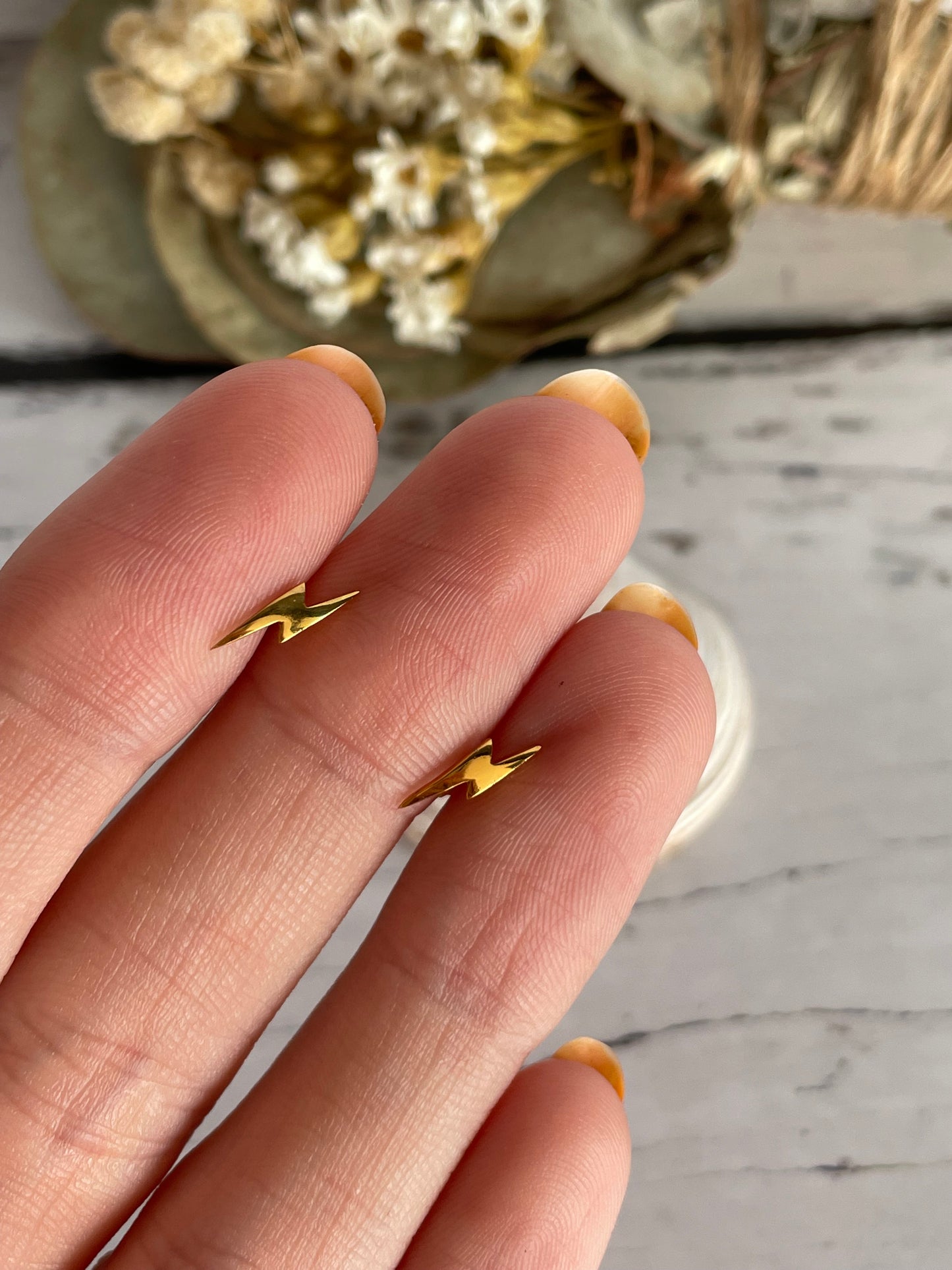 Goddess Gold collection ~ Lightning Studs