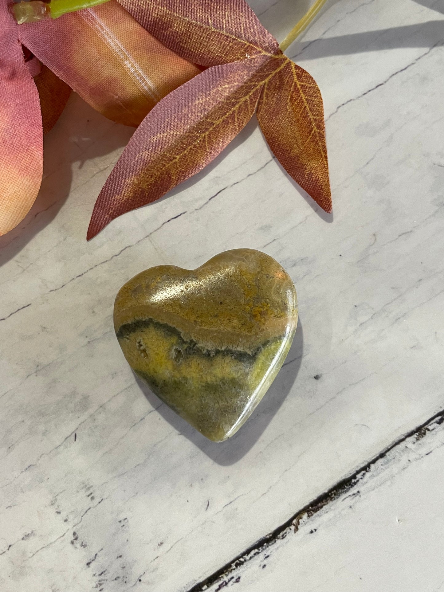 Bumble Bee Jasper Heart