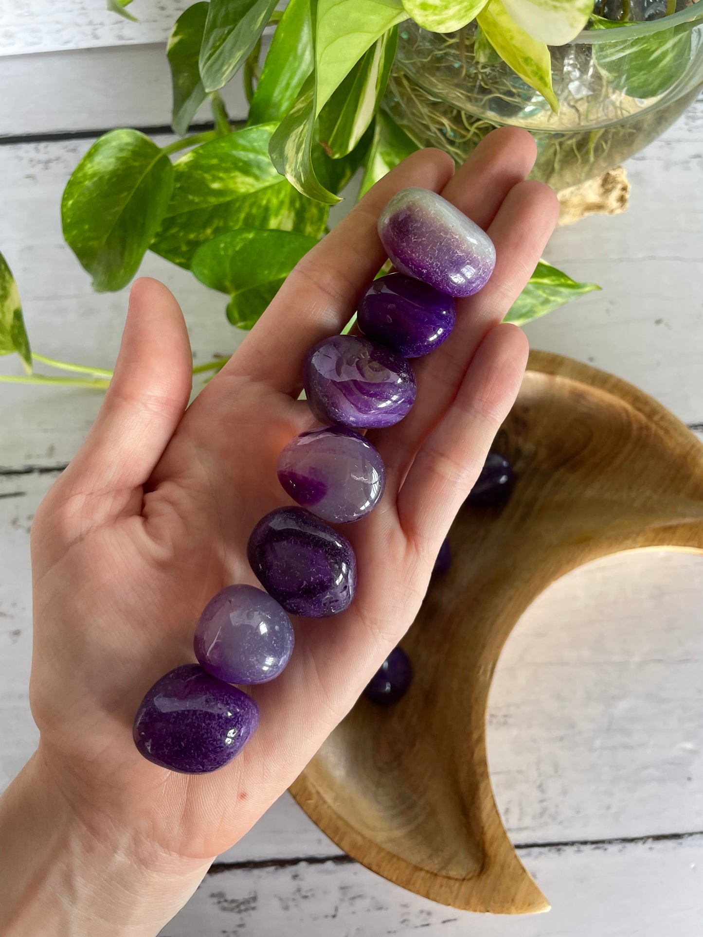 Purple Onyx Tumble Stones