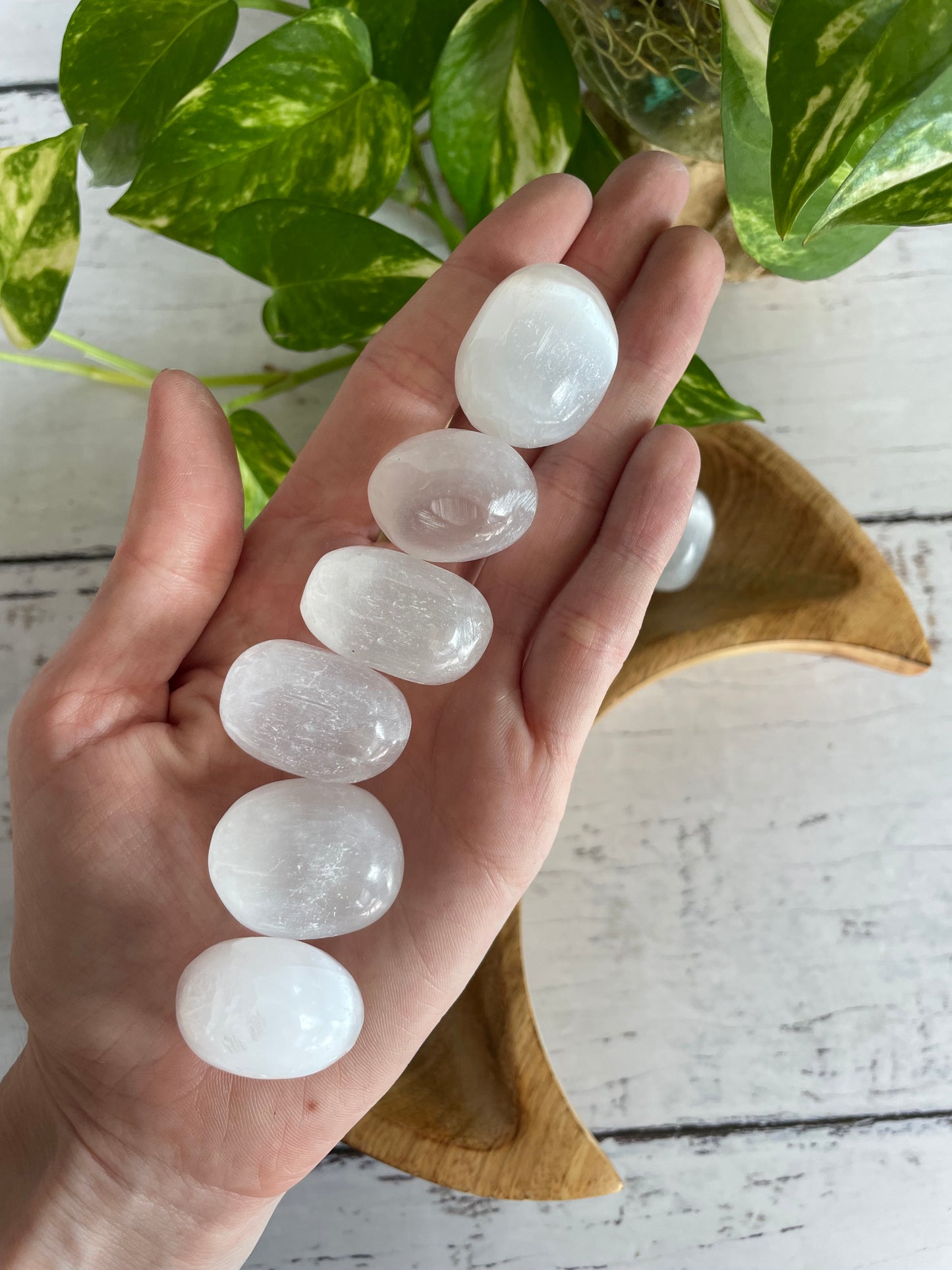 Selenite Tumble Stones