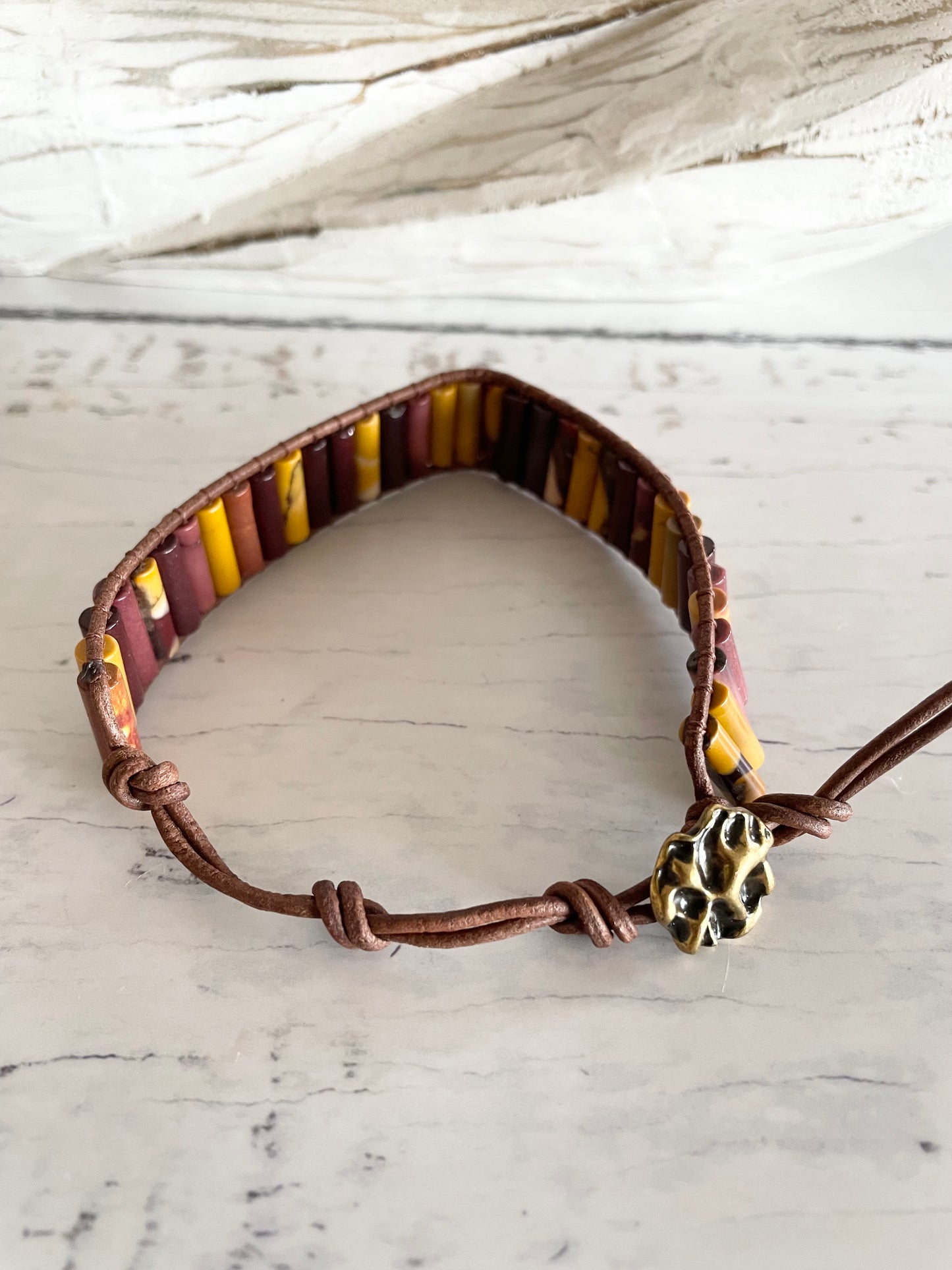 Crystal Adjustable Bracelet ~ Mookaite