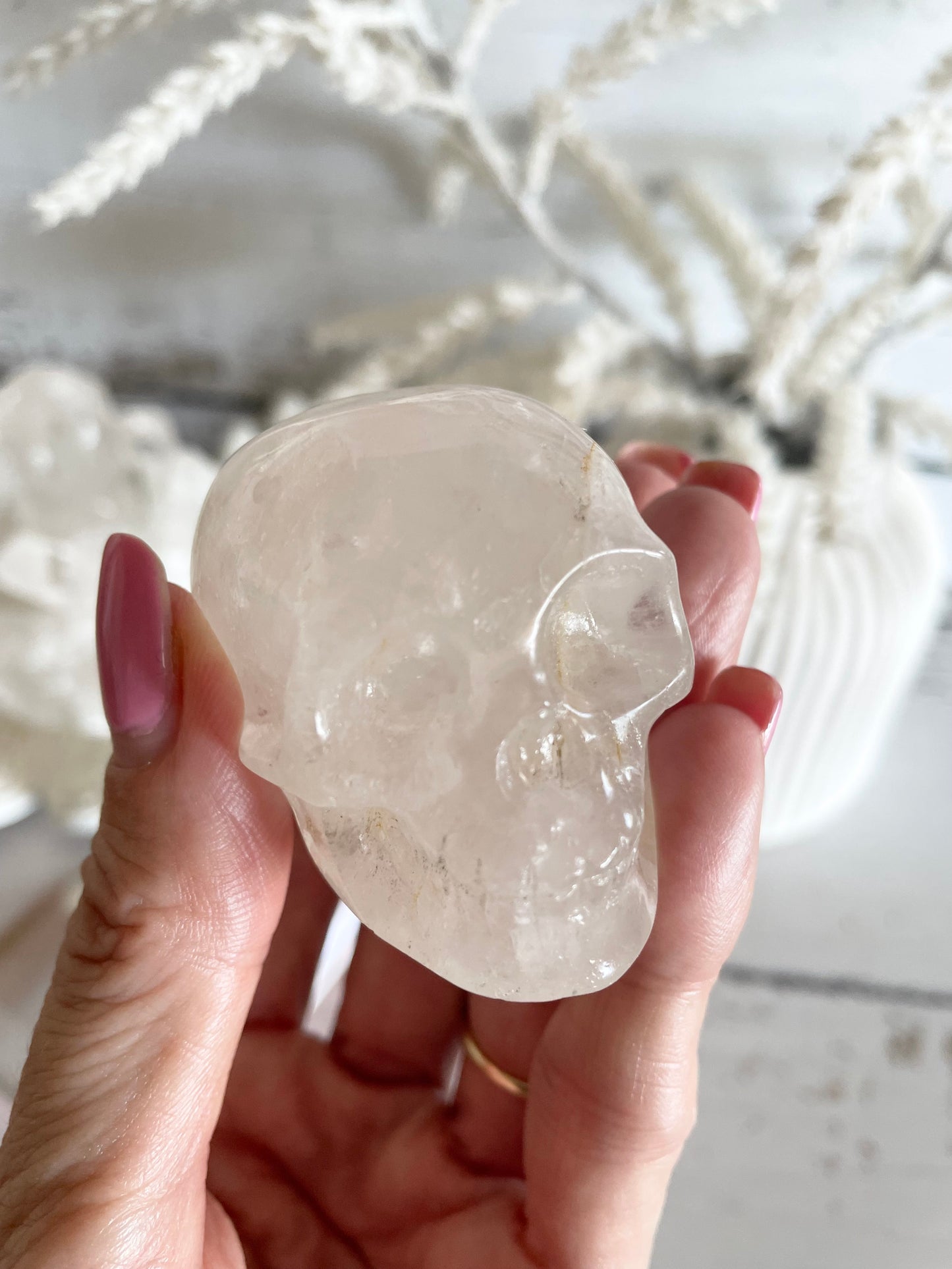 Clear Quartz Skull