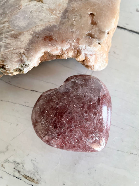 Strawberry Quartz Heart