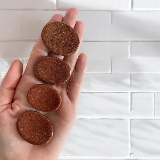 Goldstone Thumb/Worry Stone ~ intuitively chosen